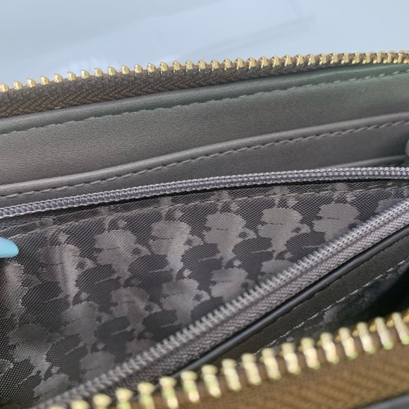 Karl Lagerfeld Paris Maybelle SLG Zip Brown Wallet - Picture 13 of 17